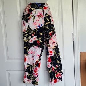 New York and Company Flowered Slacks